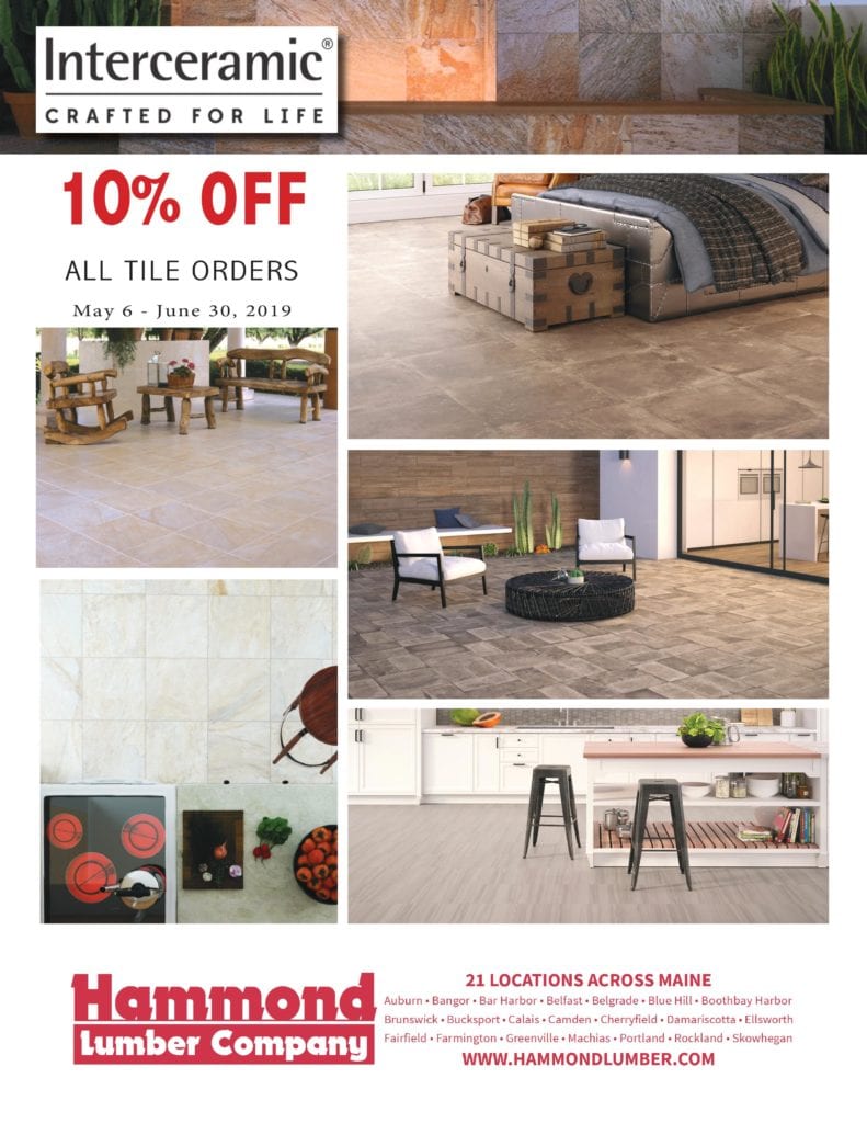 Interceramic 10% Off All Tile Orders - Hammond Lumber Company